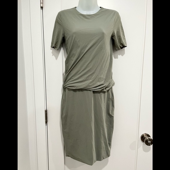 T by Alexander Wang Gray Draped Jersey Dress sz S - Picture 4 of 4